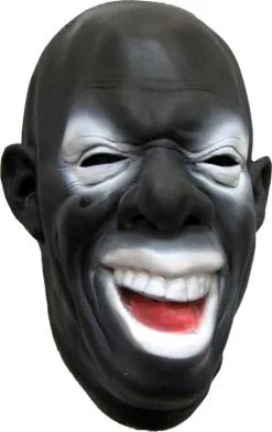 Schwarze Clown Maske