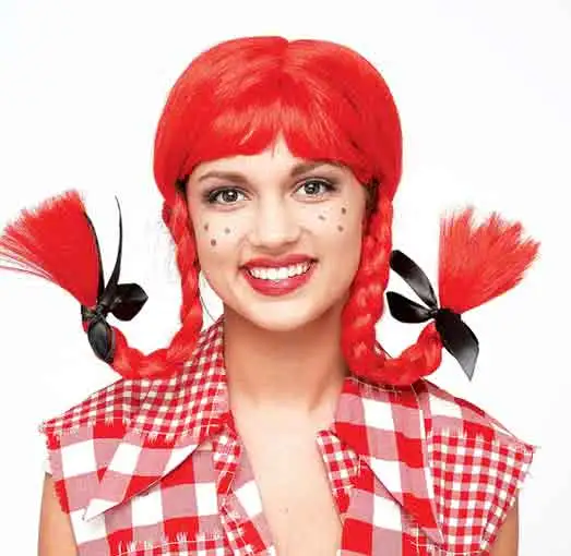 Freches Mädchen Kinderperücke Mit Zöpfen 1 Freches Mädchen Kinderperücke Mit Zöpfen