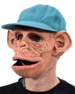 Schimpansen Maske Mit Baseball Mütze -Deutschland Halloween Masken Verkäufe 2023 affen maske mit baseball muetze schimpansen maske tiermaske chimp mask 21275 03