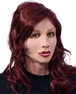 Frauen Latex-Maske Mit Langhaarperücke 6 Frauen Latex-Maske Mit Langhaarperücke -Deutschland Halloween Masken Verkäufe 2023 cross dresser frauen maske mit langen roten haaren weibliche puppen maske lady boy mask 26370 03