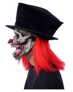 Horror Clown Maske Mit Hut -Deutschland Halloween Masken Verkäufe 2023 horror clown maske mit zylinder horror clown mask with top hat 19346 04