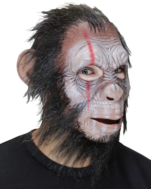 Julius War Monkey Vollkopfmaske -Deutschland Halloween Masken Verkäufe 2023 julius affen maske planet der affen maske halloween maske horror maske 38214 01