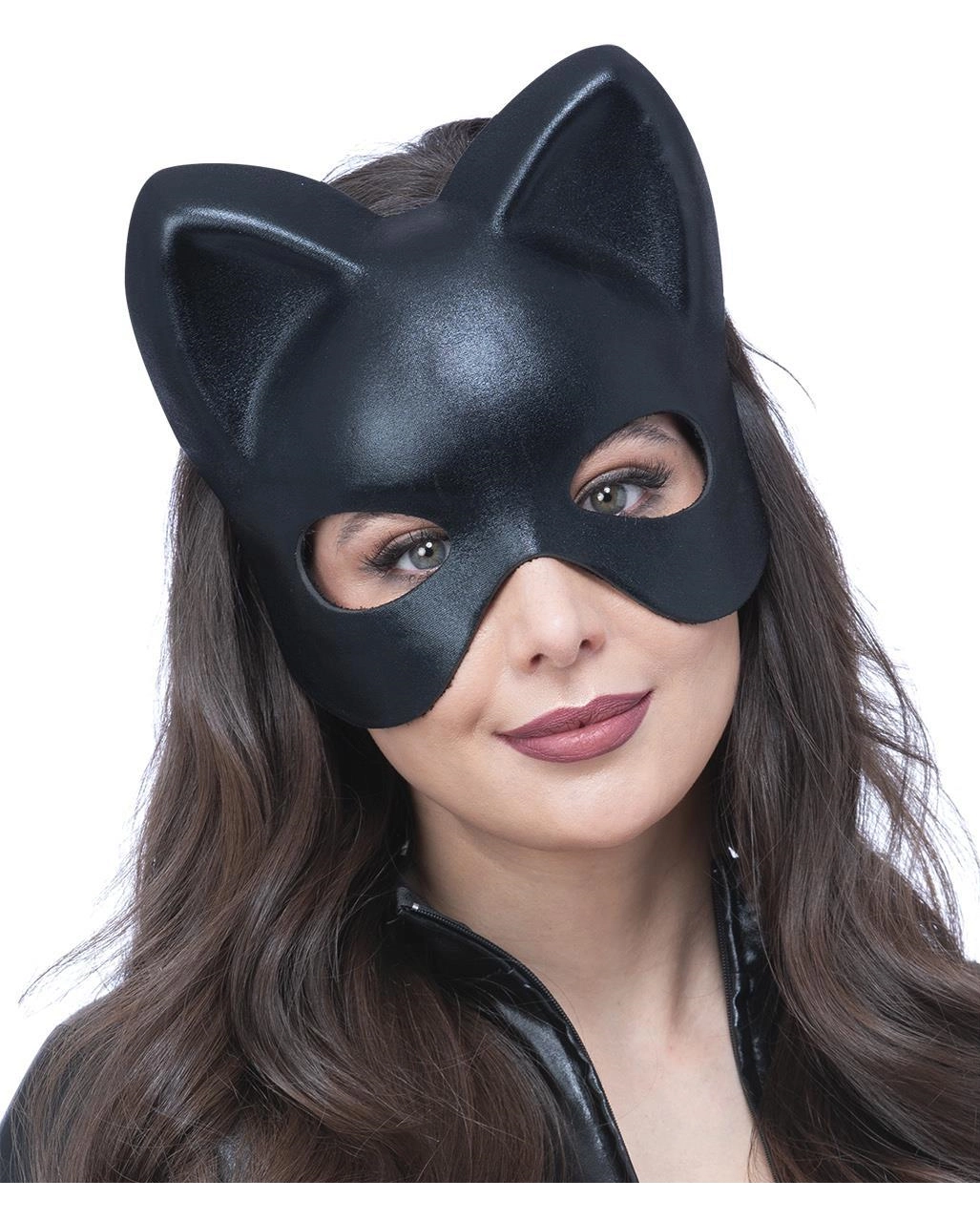 Schwarze Katzenaugen Maske 1 Schwarze Katzenaugen Maske