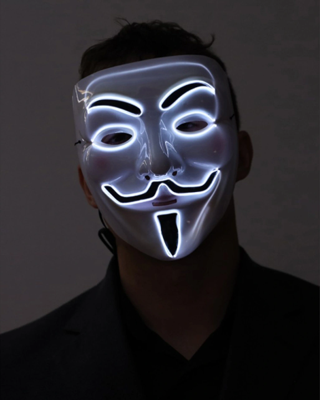 Beleuchtete Vendetta LED Maske 3 Beleuchtete Vendetta LED Maske – Bild 3