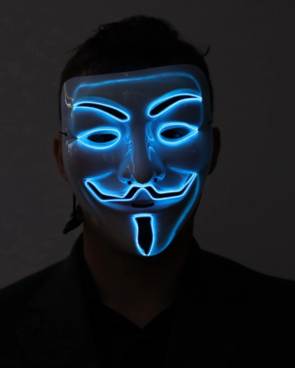 Beleuchtete Vendetta LED Maske 2 Beleuchtete Vendetta LED Maske – Bild 2