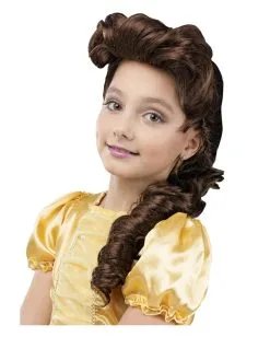 Prom Queen Kinderperücke Braun