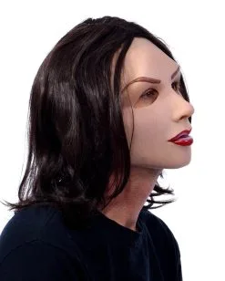 Sexy Frauenmaske Mit Schmollmund -Deutschland Halloween Masken Verkäufe 2023 sexy frauenmaske cross dresser maske travestie show maske lady mask with wig 21270 03