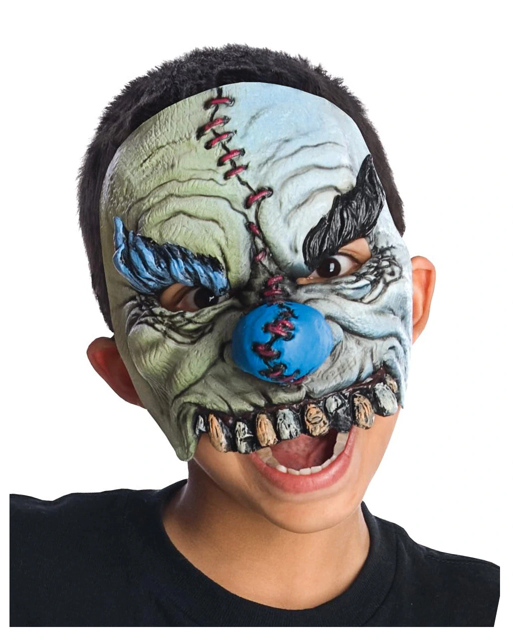 Smiles Horrorclown Halbmaske Für Kinder 1 Smiles Horrorclown Halbmaske Für Kinder