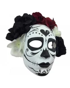 Deutschland Halloween Masken Verkäufe 2023 -Deutschland Halloween Masken Verkäufe 2023 sugar skull maske mit blueten sugar skull maske mit blumen dia de los muertos maske 50516 02